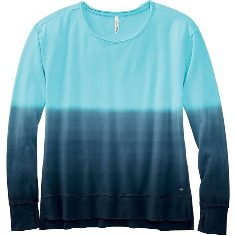 Legendary Whitetails Women Country High Fleece Navy Blue Ombre Size S